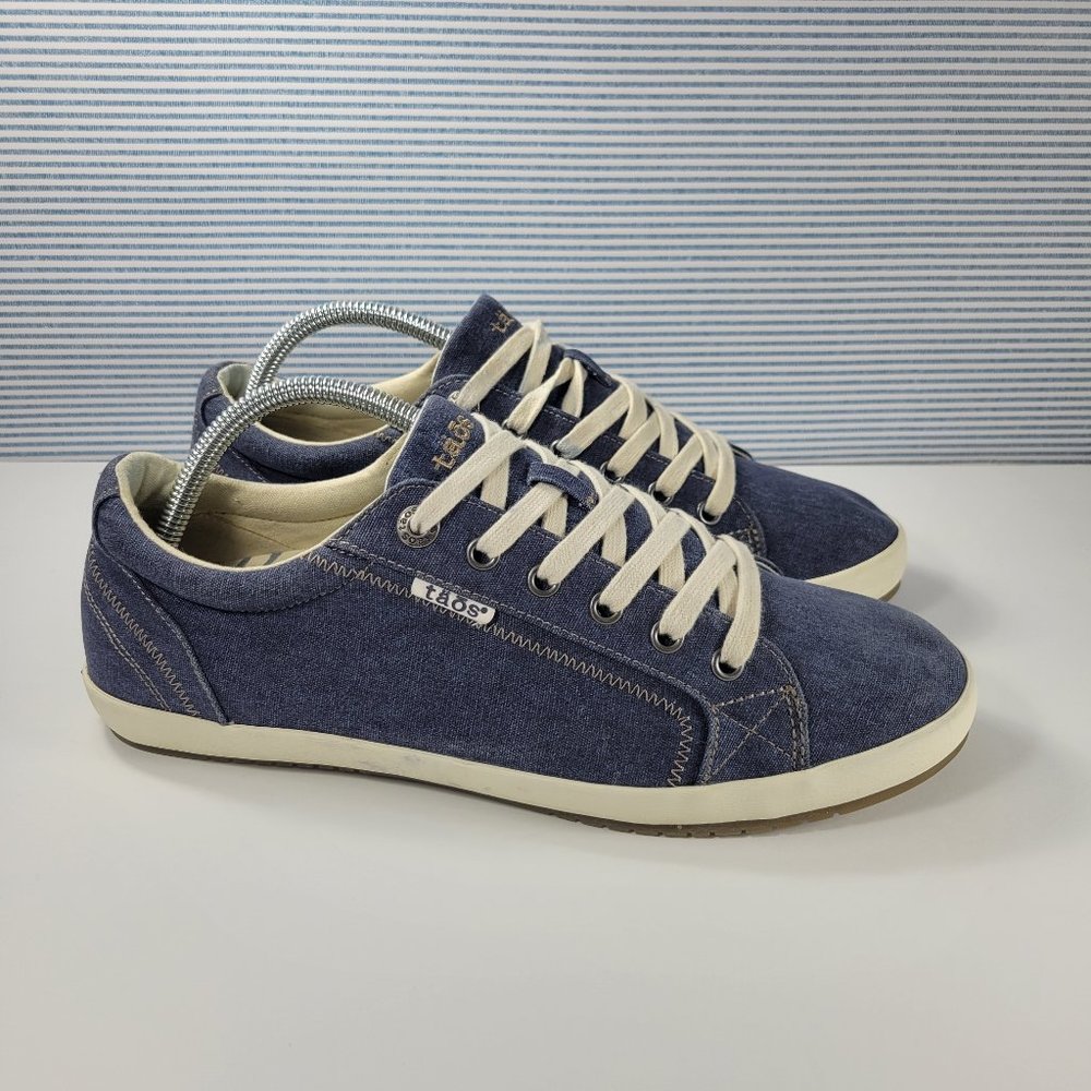 Taos Star Blue Wash Canvas Sneakers Women's Size 11